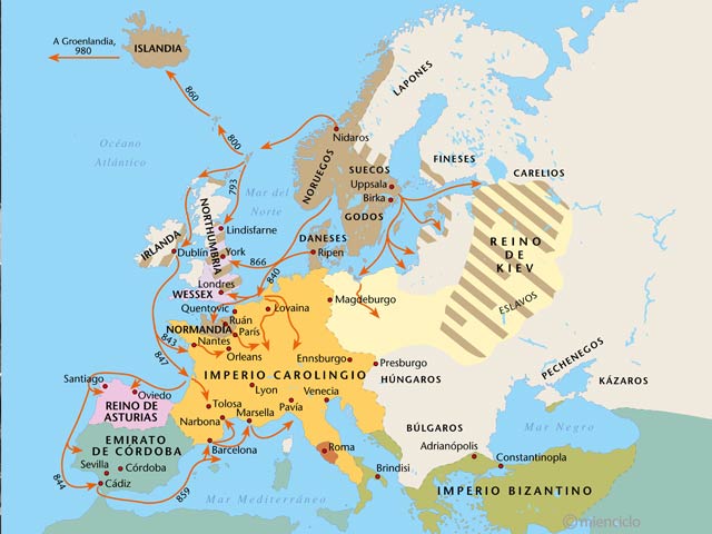 Expansión de los vikingos